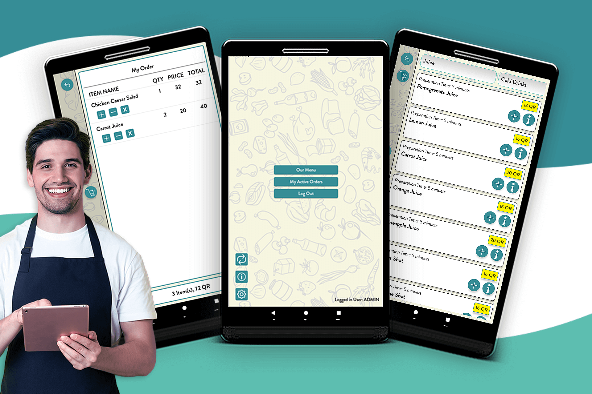 Jasmine Restaurant Management System Waiter Pad